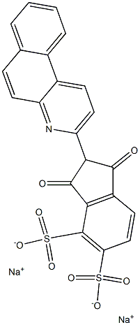1H-Indene-1,3(2H)-dione, 2-benzofquinolin-3-yl-, disulfo deriv., disodium salt