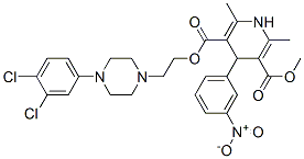 2-[4-(3,4-dichlorophenyl)piperazin-1-yl]ethyl methyl 2,6-dimethyl-4-(3 -nitrophenyl)-1,4-dihydropyridine-3,5-dicarboxylate