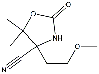 4-Oxazolidinecarbonitrile,4-(2-methoxyethyl)-5,5-dimethyl-2-oxo-(7CI)