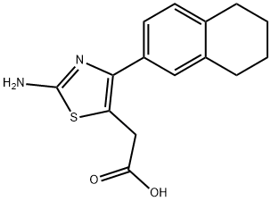 2-(2-亚胺-4-(5,6,7,8-四氢萘-2-基)-2,3-二氢噻唑-5-基)乙酸