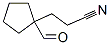 Cyclopentanepropanenitrile, 1-formyl- (9CI)