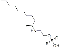 Thiosulfuric acid hydrogen S-[2-[(1-methyldecyl)amino]ethyl] ester