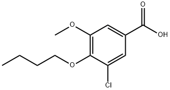 4-丁氧基-3-氯-5-甲氧基苯甲酸