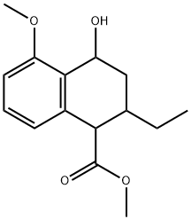 1-Naphthoic acid, 2-ethyl-1,2,3,4-tetrahydro-4-hydroxy-5-methoxy-, methyl ester