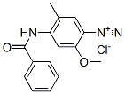 4-(benzoylamino)-2-methoxy-5-methylbenzenediazonium chloride