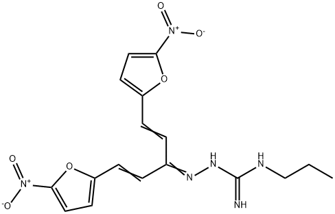 Hydrazinecarboximidamide, 2-3-(5-nitro-2-furanyl)-1-2-(5-nitro-2-furanyl)ethenyl-2-propenylidene-N-propyl-