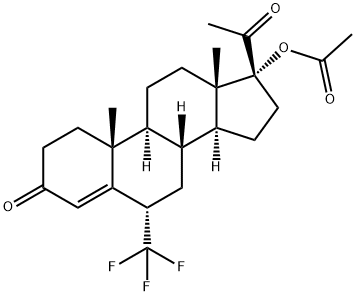 17-hydroxy-6alpha-(trifluoromethyl)pregn-4-ene-3,20-dione 17-acetate