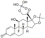 9-fluoro-11beta,21-dihydroxy-16alpha,17-(isopropylidenedioxy)pregna-1,4-diene-3,20-dione 21-(dihydrogen phosphate)