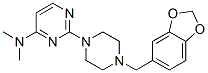 N,N-Dimethyl-2-(4-piperonylpiperazino)-4-pyrimidinamine