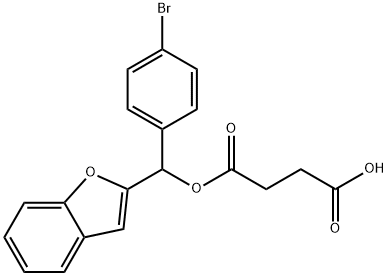 Succinic acid hydrogen 1-[α-(2-benzofuranyl)-p-bromobenzyl] ester