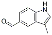 1H-Indole-5-carboxaldehyde, 3-methyl- (9CI)