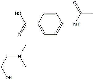 4-(acetamido)benzoic acid, compound with 2-(dimethylamino)ethanol (1:1)