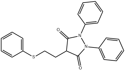 1,2-二苯基-4-(2-苯硫基)乙基-3,5-吡唑烷二酮(苯磺保泰松粗品)
