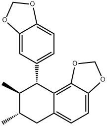 (7S)-9α-(1,3-Benzodioxol-5-yl)-6,7,8,9-tetrahydro-7α,8β-dimethylnaphtho[1,2-d]-1,3-dioxole