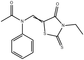 N-[(3-ethyl-4-oxo-2-thioxo-5-thiazolidinylidene)methyl]-N-phenylacetamide