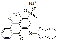 sodium 1-amino-4-(2-benzothiazol-ylthio)-9,10-dihydro-9,10-dioxoanthracene-2-sulphonate