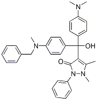 4-[[4-(Dimethylamino)phenyl]hydroxy[4-[methyl(phenylmethyl)amino]phenyl]methyl]-1,2-dihydro-1,5-dimethyl-2-phenyl-3H-pyrazol-3-one