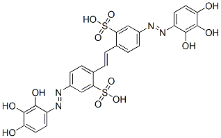 2,2'-(1,2-Ethenediyl)bis[5-[(2,3,4-trihydroxyphenyl)azo]benzenesulfonic acid]