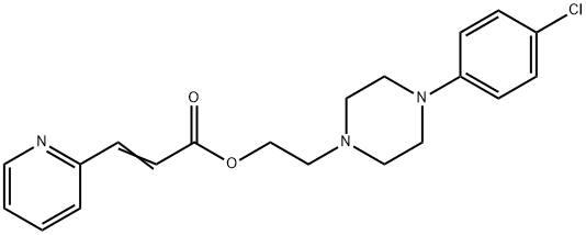 2-Pyridineacrylic acid 2-[4-(p-chlorophenyl)-1-piperazinyl]ethyl ester