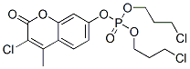 Phosphoric acid 3-chloro-4-methyl-2-oxo-2H-1-benzopyran-7-yl=bis(3-chloropropyl) ester