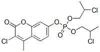 Phosphoric acid 3-chloro-4-methyl-2-oxo-2H-1-benzopyran-7-yl=bis(2-chloropropyl) ester