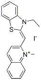 2-[(3-ethyl-3H-benzothiazol-2-ylidene)methyl]-1-methylquinolinium iodide
