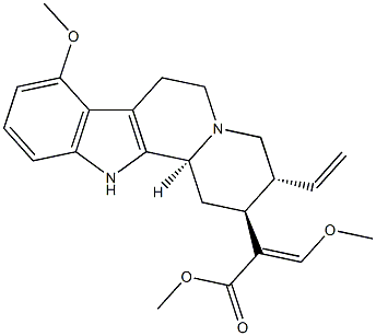 Indolo2,3-aquinolizine-2-acetic acid, 3-ethenyl-1,2,3,4,6,7,12,12b-octahydro-8-methoxy-.alpha.-(methoxymethylene)-, methyl ester, (.alpha.E,2S,3R,12bS)-