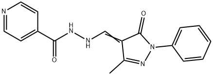N'-[(3-Methyl-5-oxo-1-phenyl-2-pyrazolin-4-ylidene)methyl]-4-pyridinecarbohydrazide