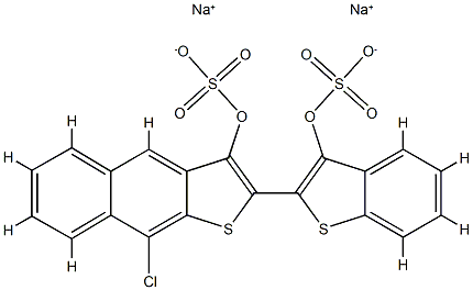 9-Chloro-2-[3-(sodiosulfooxy)benzo[b]thiophen-2-yl]naphtho[2,3-b]thiophen-3-ol (sulfuric acid sodium) salt