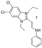 5,6-dichloro-1,3-diethyl-2-[2-(phenylamino)vinyl]-1H-benzimidazolium iodide