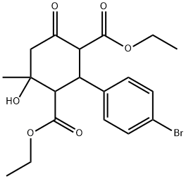 1,3-二乙基2-(4-溴苯基)-4-羟基-4-甲基-6-氧代环己烷-1,3-二羧酸