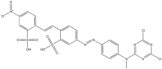 5-[[4-[(4,6-DICHLORO-1,3,5-TRIAZIN-2-YL)METHYLAMINO]PHENYL]AZO]-2-[2-(4-NITRO-2-SULPHOPHENYL)VINYL]
