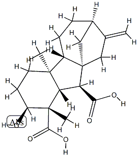 2β-Hydroxy-1β,4aα-dimethyl-8-methylenegibbane-1α,10β-dicarboxylic acid