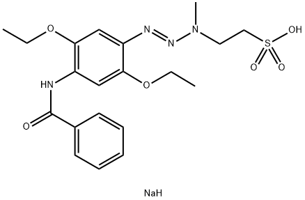 2-[3-(4-苯甲酰胺基-2,5-二乙氧基苯基)-1-甲基-2-三氮烯-]乙烷磺酸钠