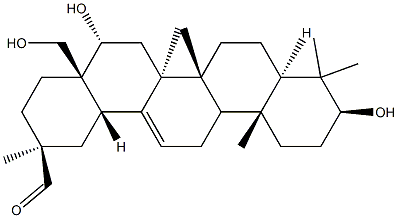 (20S)-3β,16α,28-Trihydroxyolean-12-en-29-al