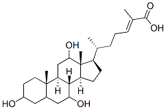 3,7,12-trihydroxycholest-24-enoic acid