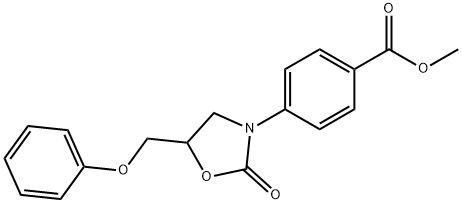 Methyl p-(2-oxo-5-phenoxymethyl-3-oxazolidinyl)benzoate