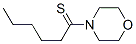 Morpholine,  4-(1-thioxohexyl)-  (9CI)
