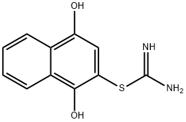 (1,4-dihydroxynaphthalen-2-yl)sulfanylmethanimidamide