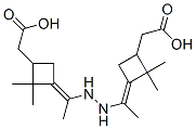 3,3'-[1,1'-(Hydrazine-1,2-diylidene)diethyl]bis[2,2-dimethylcyclobutane-1-acetic acid]