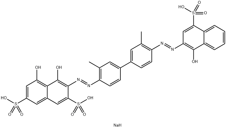 4,5-Dihydroxy-3-[[4'-[(1-hydroxy-4-sulfo-2-naphtyl)azo]-3,3'-dimethyl-1,1'-biphenyl-4-yl]azo]-2,7-naphthalenedisulfonic acid trisodium salt