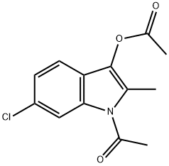 (1-acetyl-6-chloro-2-methyl-indol-3-yl) acetate
