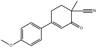 4-(4-methoxyphenyl)-1-methyl-2-oxo-cyclohex-3-ene-1-carbonitrile
