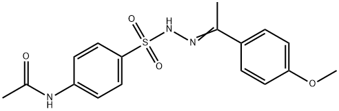 N-[4-[[1-(4-methoxyphenyl)ethylideneamino]sulfamoyl]phenyl]acetamide