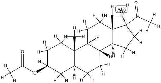 3β-Acetyloxy-17-hydroxy-5α-pregnan-20-one