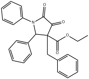 ethyl 3-benzyl-4,5-dioxo-1,2-diphenyl-pyrrolidine-3-carboxylate