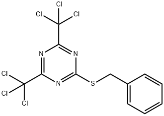 2-Benzylthio-4,6-bis(trichloromethyl)-1,3,5-triazine