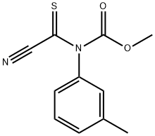 Carbamic  acid,  (cyanothioxomethyl)(3-methylphenyl)-,  methyl  ester  (9CI)