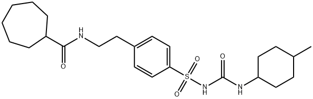 Urea, 1-p-(2-cycloheptanecarboxamidoethyl)phenylsulfonyl-3-(4-methylcyclohexyl)-