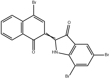2-(4-Bromo-1-oxonaphthalen-2(1H)-ylidene)-5,7-dibromo-1H-indol-3(2H)-one